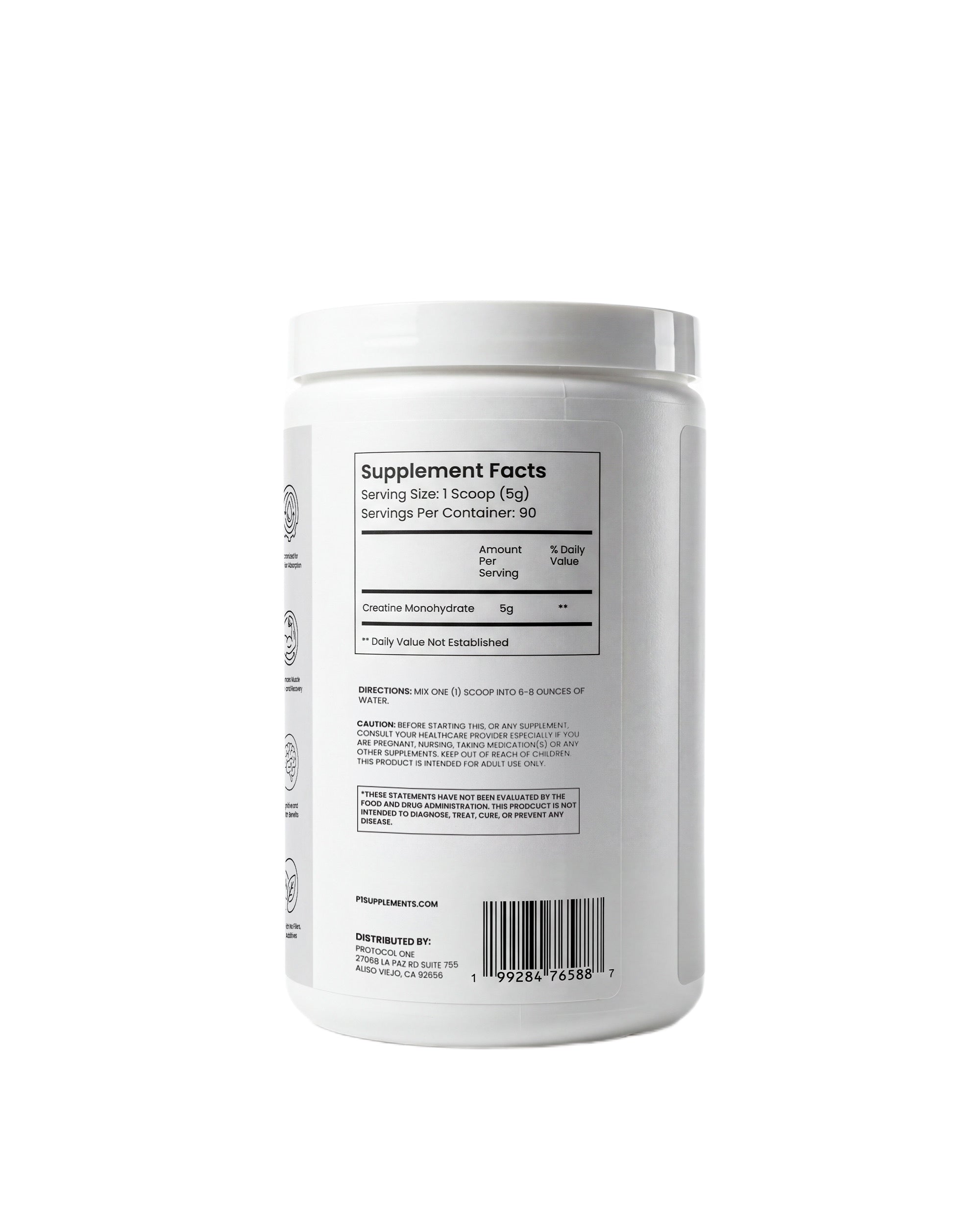 Protocol One Micronized Creatine Monohydrate | 90 Servings | Unflavored