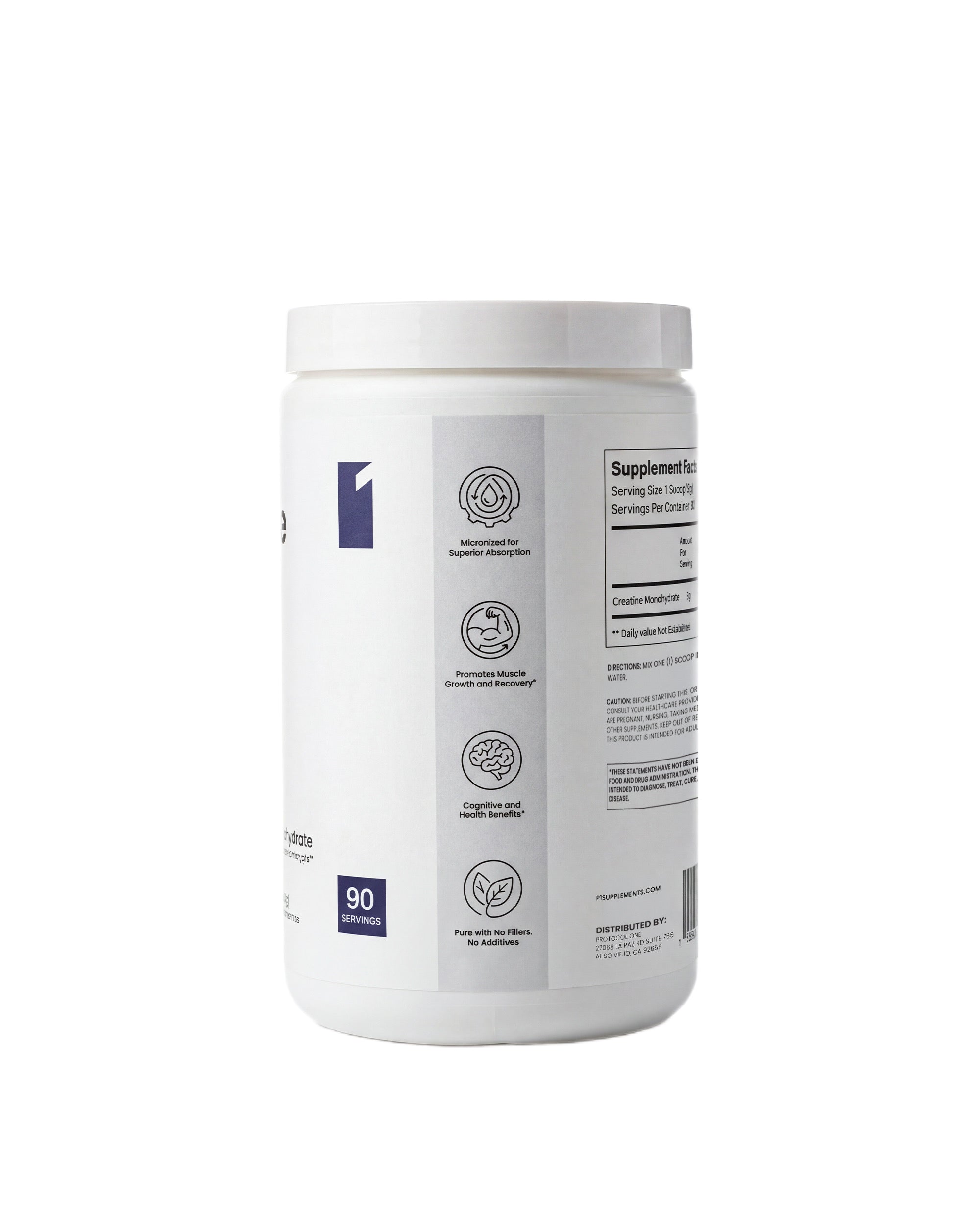 Protocol One Micronized Creatine Monohydrate | 90 Servings | Unflavored