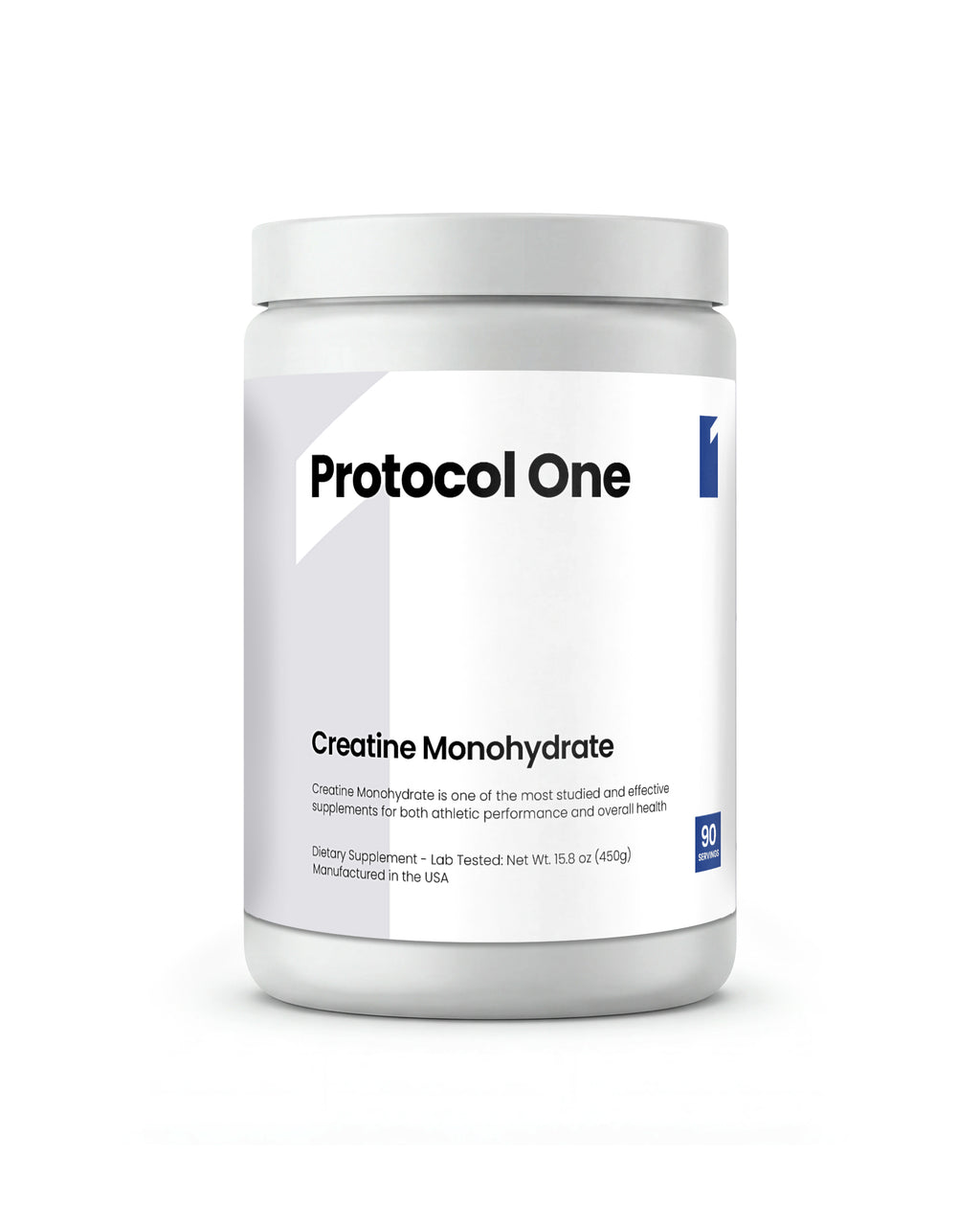 Protocol One Micronized Creatine Monohydrate – 450g | 90 Servings | Unflavored